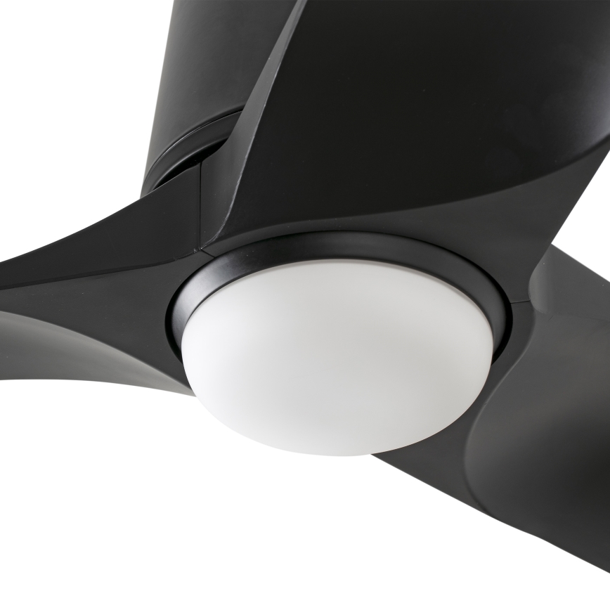 FARO 33827-1TW - LED loftventilator dæmpbar HEY TUB S LED/10W/230V 2700/4000/6000K sort diameter 90 cm + fjernbetjening