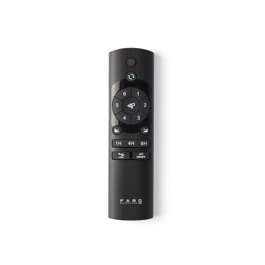 FARO 33827-1TW - LED loftventilator dæmpbar HEY TUB S LED/10W/230V 2700/4000/6000K sort diameter 90 cm + fjernbetjening