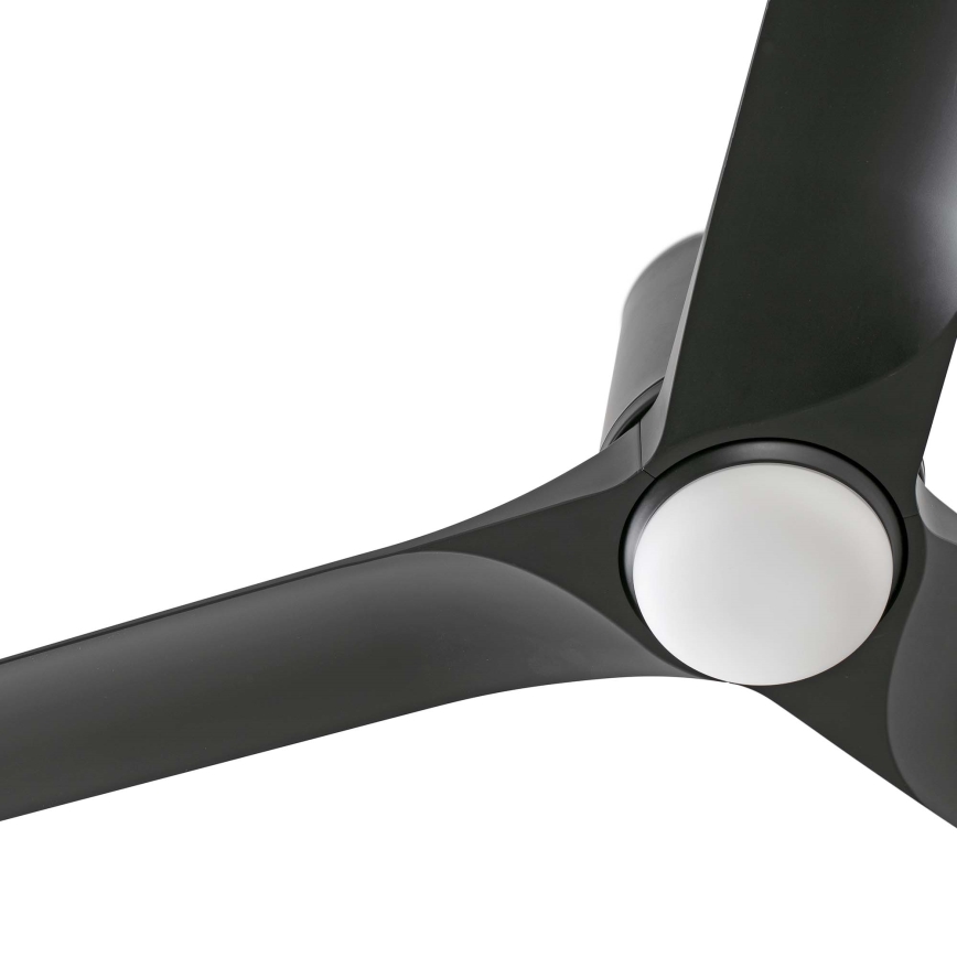 FARO 33827WT1S - LED-dæmpbar loftventilator HEY TUB S med LED/10W/230V 2700/3000/4000K Ø 90 cm sort Wi‑Fi Tuya + fjernbetjening