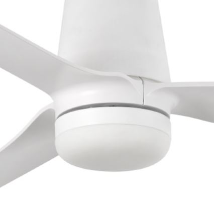 FARO 33828-1TW - LED-dæmpbar loftventilator PUNT TUB M LED/18W/230V 2700/3000/4000K Ø 130 cm hvid med fjernbetjening