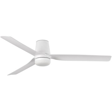 FARO 33828WT-1TW - LED loftventilator dæmpbar PUNT TUB M LED/18W/230V 3000/4200/6500K hvid diameter 132 cm Wi-Fi Tuya + fjernbetjening
