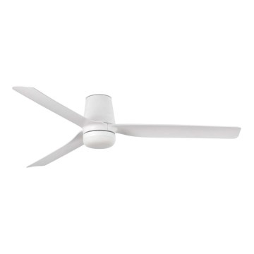 FARO 33828WT1S - LED-dæmpbar loftventilator PUNT TUB M LED/18W/230V 2700/3000/4000K Ø 132 cm hvid Wi-Fi Tuya + fjernbetjening