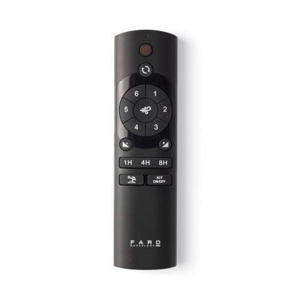 FARO 33829-1TW - LED loftventilator dæmpbar PUNT TUB M LED/18W/230V 3000/4200/6500K diameter 130 cm hvid/brown+ fjernbetjening