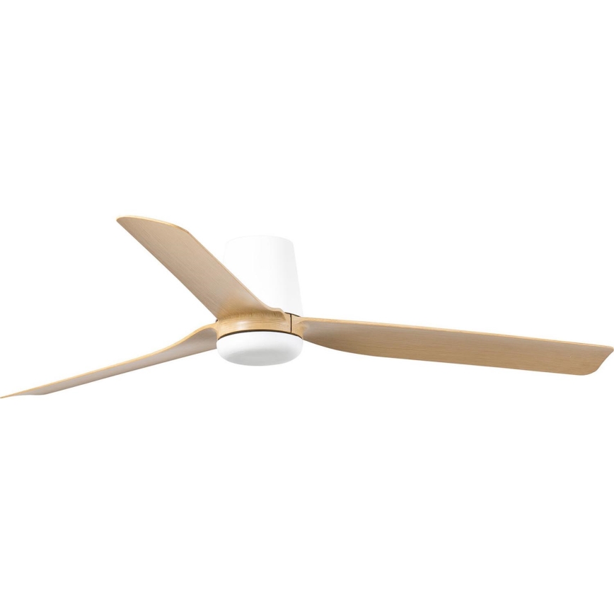 FARO 33829 - Loftventilator PUNT TUB M brun/hvid diameter 130 cm + fjernbetjening
