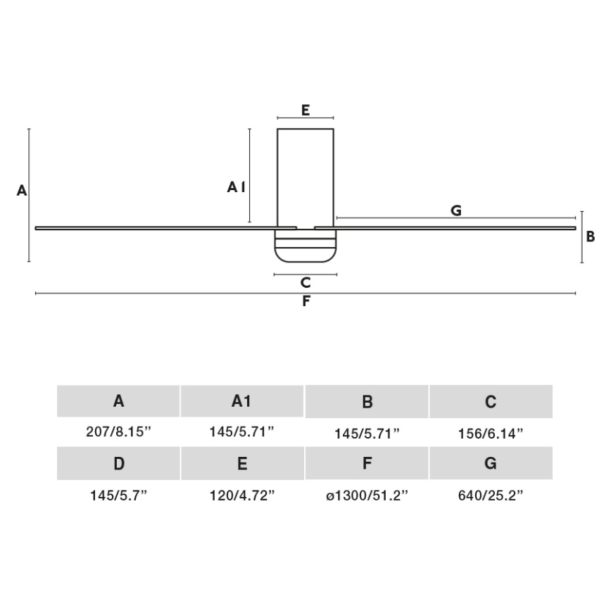 FARO 33829 - Loftventilator PUNT TUB M brun/hvid diameter 130 cm + fjernbetjening