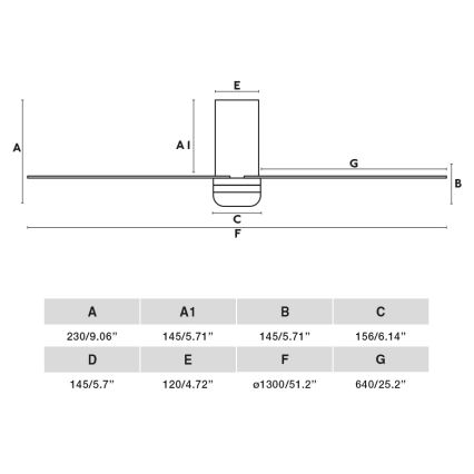 FARO 33830-1TW - LED loftventilator dæmpbar PUNT TUB M LED/18W/230V 3000/4200/6500K diameter 130 cm sort + fjernbetjening