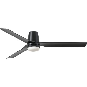 FARO 33830WT-1TW - LED loftventilator dæmpbar PUNT TUB M LED/18W/230V 3000/4200/6500K sort diameter 132 cm Wi-Fi Tuya + fjernbetjening