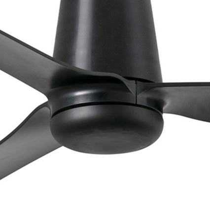 FARO 33830WT - Loftventilator PUNT TUB M sort diameter 132 cm Wi-Fi Tuya + fjernbetjening