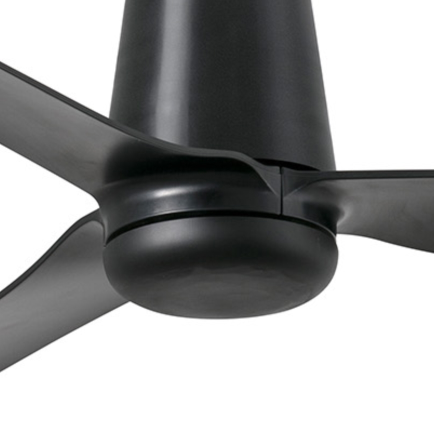FARO 33830WT - Loftventilator PUNT TUB M sort diameter 132 cm Wi-Fi Tuya + fjernbetjening