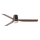 FARO 33831-1TW - LED loftventilator dæmpbar PUNT TUB M LED/18W/230V 3000/4200/6500K diameter 130 cm brun/sort + fjernbetjening