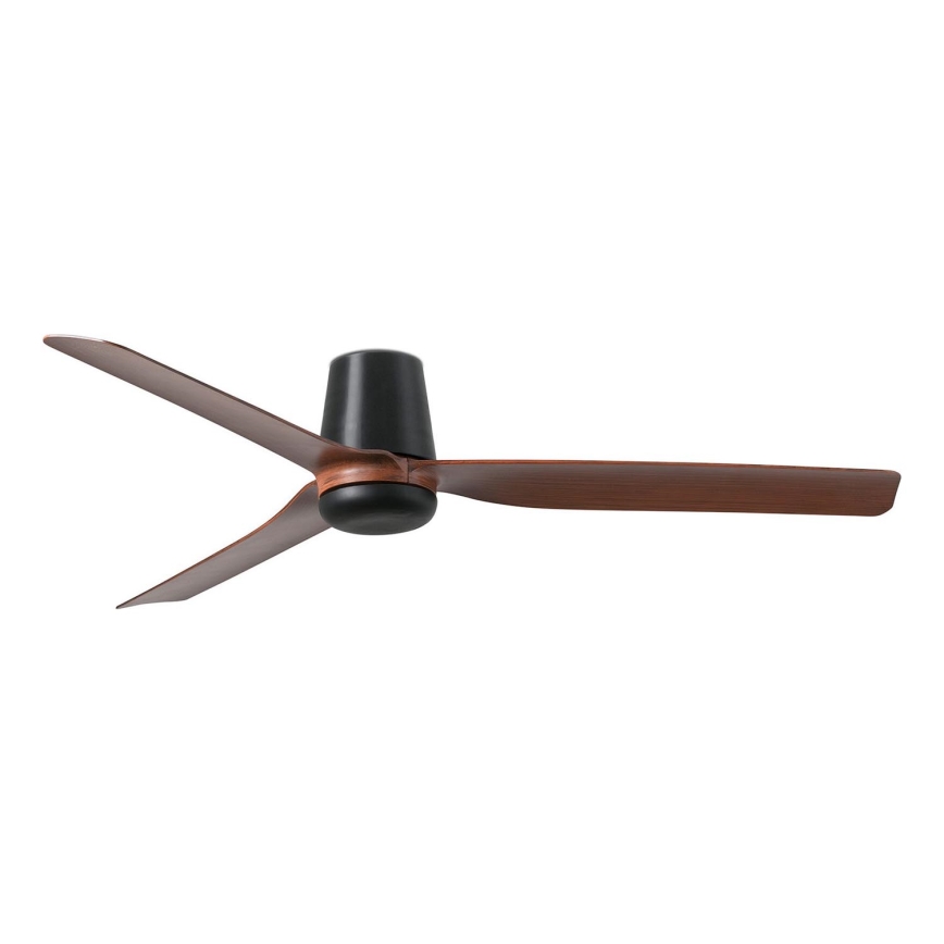 FARO 33831 - Loftventilator PUNT TUB M brun/sort diameter 130 cm + fjernbetjening