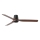 FARO 33831 - Loftventilator PUNT TUB M brun/sort diameter 130 cm + fjernbetjening