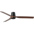 FARO 33831WT - Loftventilator PUNT TUB M brun/sort diameter 132 cm Wi-Fi Tuya + fjernbetjening