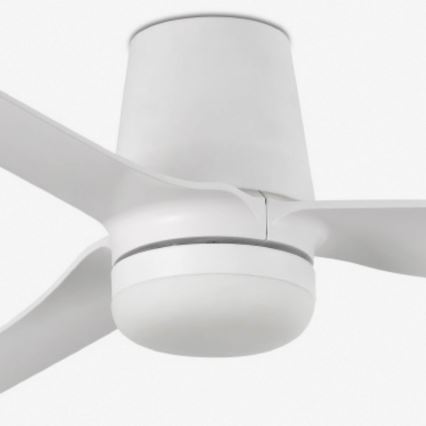 FARO 33832WT-1TW - LED loftventilator dæmpbar MINI PUNT TUB S LED/10W/230V 2700/4000/6000K hvid diameter 90 cm Wi-Fi Tuya + fjernbetjening