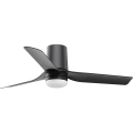 FARO 33834-1TW - LED-dæmpbar loftventilator MINI PUNT TUB S LED/10W/230V 2700/3000/4000K Ø 90 cm sort + fjernbetjening