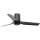 FARO 33834 - Loftventilator MINI PUNT TUB S sort diameter 90 cm + fjernbetjening