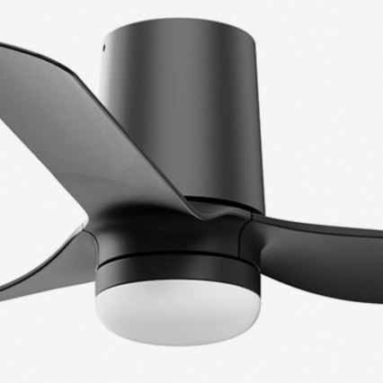 FARO 33834WT-1TW - LED loftventilator dæmpbar MINI PUNT TUB S LED/10W/230V 2700/4000/6000K sort diameter 90 cm Wi-Fi Tuya + fjernbetjening