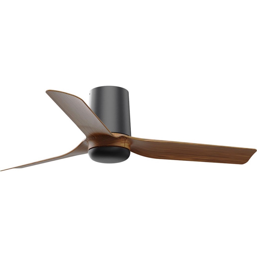 FARO 33835 - Loftventilator MINI PUNT TUB S brun/sort diameter 90 cm + fjernbetjening