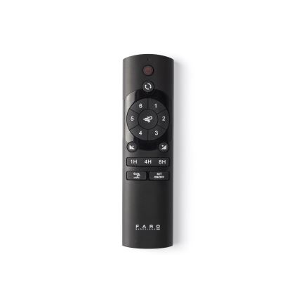 FARO 33835WT-1TW - LED loftventilator dæmpbar MINI PUNT TUB S LED/10W/230V 2700/4000/6000K brun/sort diameter 90 cm Wi-Fi Tuya + fjernbetjening