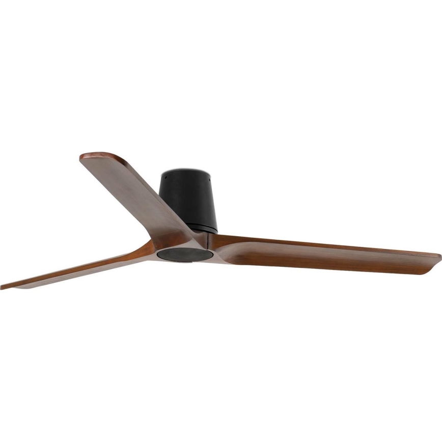 FARO 33839WT - Loftventilator HEYWOOD TUB L fyrretræ/sort diameter 132 cm Wi-Fi Tuya + fjernbetjening