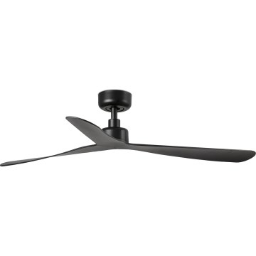 FARO 34196WT - Loftventilator ROCKER M Ø 132 cm, sort, Wi-Fi Tuya + fjernbetjening