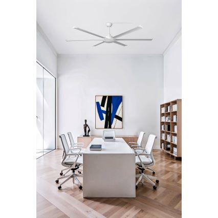 FARO 34202-130 - LED loftventilator ROTTERDAM XL LED/32W/230V hvid diameter 200 cm + fjernbetjening
