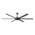 FARO 34203 - Loftventilator ROTTERDAM XL sort diameter 200 cm + fjernbetjening