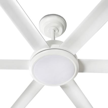 FARO 34206-130 - LED loftventilator dæmpbar ROTTERDAM XXL LED/32W/230V hvid diameter 250 cm + fjernbetjening