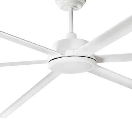 FARO 34206-130 - LED loftventilator dæmpbar ROTTERDAM XXL LED/32W/230V hvid diameter 250 cm + fjernbetjening