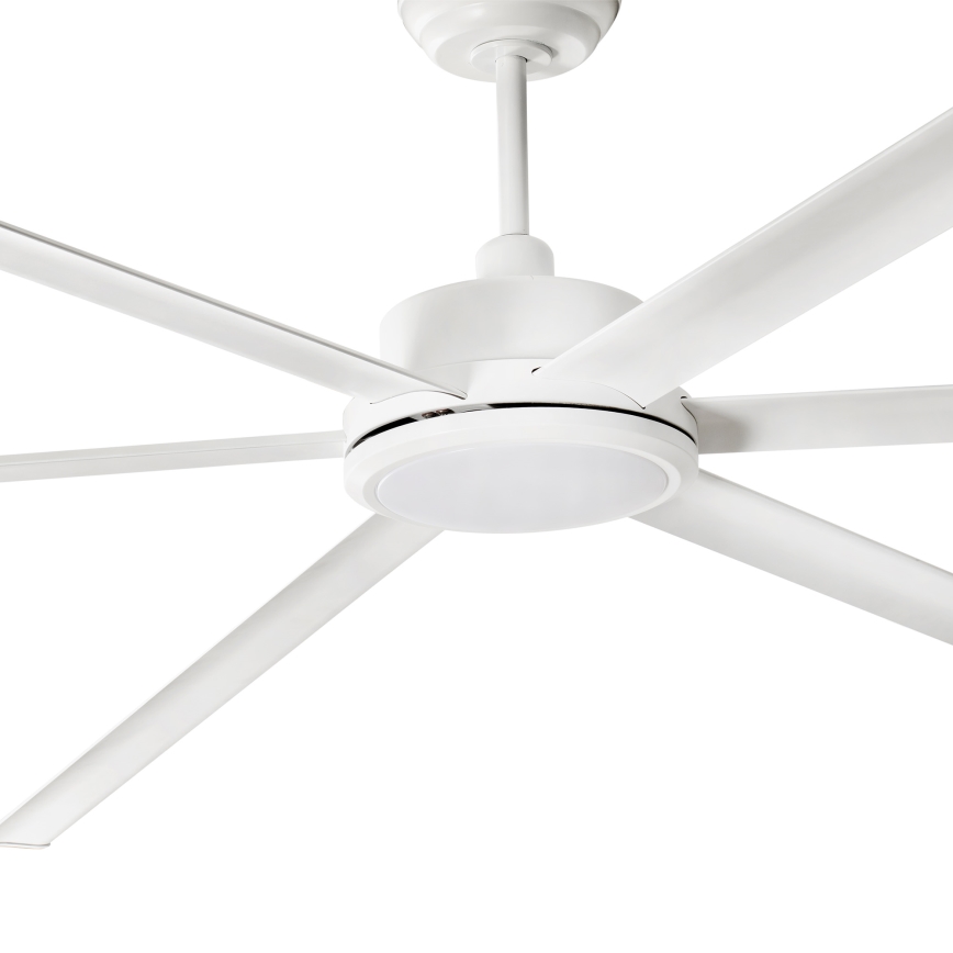 FARO 34206-130 - LED loftventilator dæmpbar ROTTERDAM XXL LED/32W/230V hvid diameter 250 cm + fjernbetjening