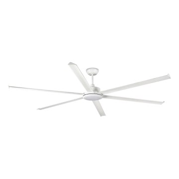 FARO 34206-130 - LED loftventilator dæmpbar ROTTERDAM XXL LED/32W/230V hvid diameter 250 cm + fjernbetjening