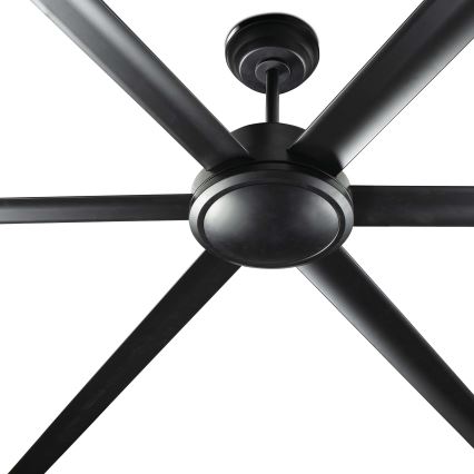 FARO 34207 - Loftventilator ROTTERDAM XXL sort diameter 250 cm + fjernbetjening