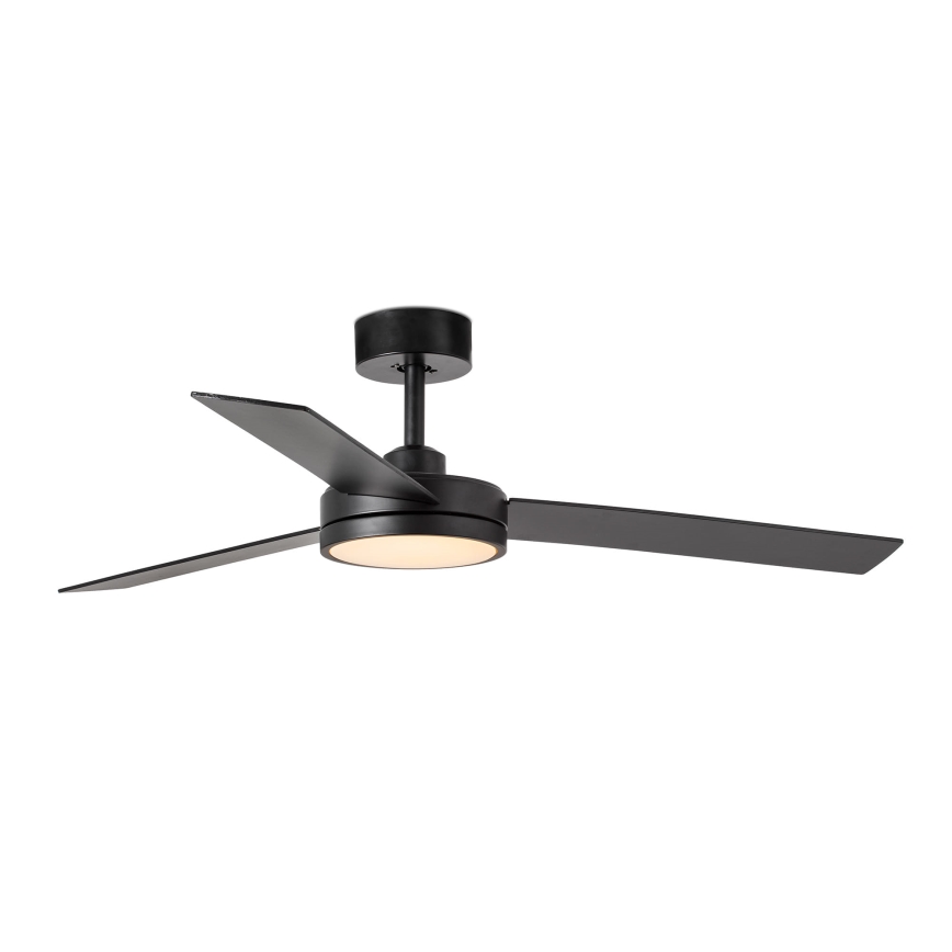FARO 34261 - LED loftventilator BARTH LED/24W/230V sort + fjernbetjening