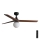 FARO 34277-11L - Loftventilator KLIM M 1xE27/15W/230V træ/sort diameter 125 cm + fjernbetjening