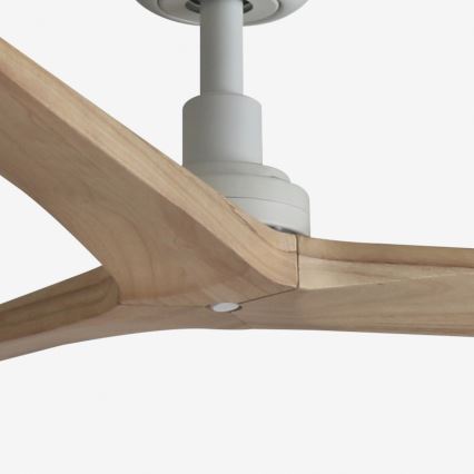 FARO 34280 - Loftventilator KLIM M brun/hvid diameter 125 cm + fjernbetjening