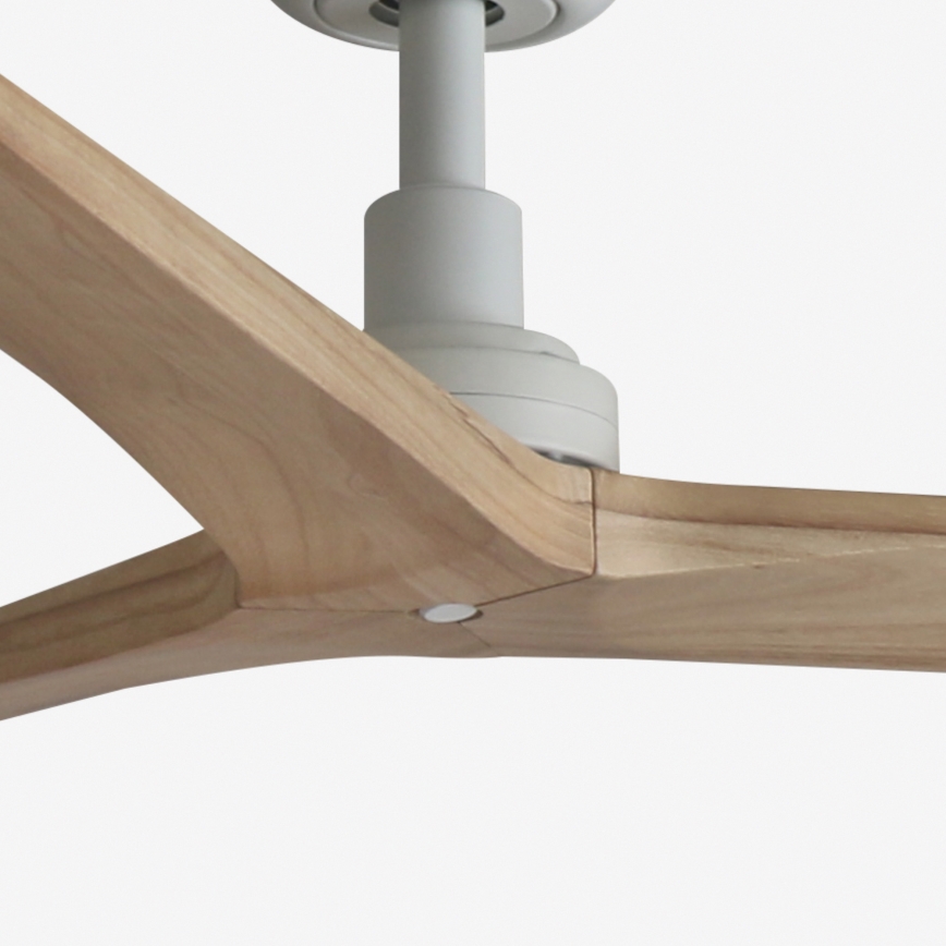 FARO 34280 - Loftventilator KLIM M brun/hvid diameter 125 cm + fjernbetjening