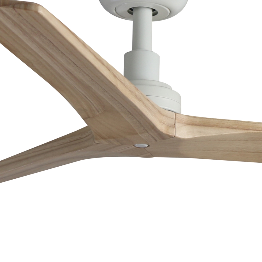 FARO 34281 - Loftventilator KLIM S brun/hvid diameter 92,5 cm + fjernbetjening