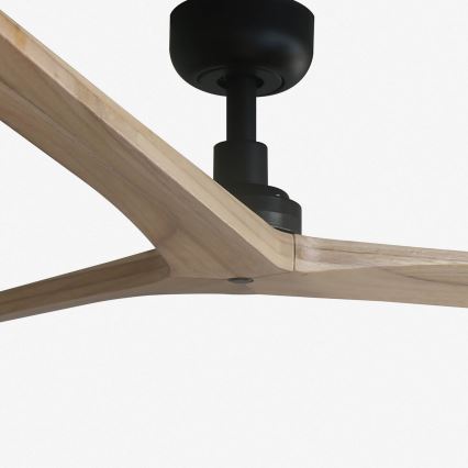 FARO 34282 - Loftventilator KLIM L brun/sort diameter 150 cm + fjernbetjening