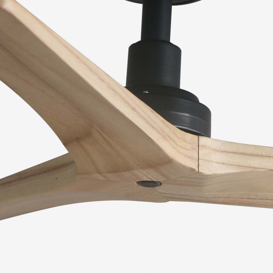 FARO 34284 - Loftventilator KLIM S brun/sort diameter 92,5 cm + fjernbetjening