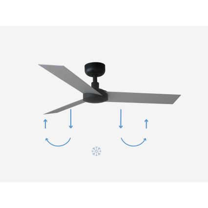 FARO 34285 - Loftventilator CRUISER S diameter 106 cm + fjernbetjening sort