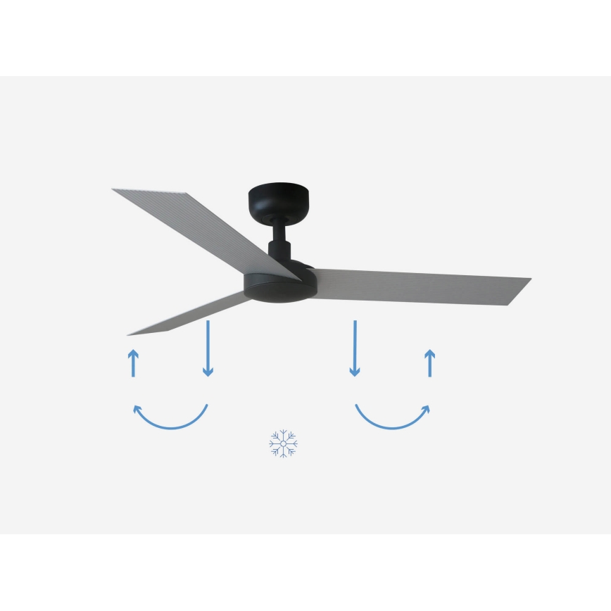 FARO 34285 - Loftventilator CRUISER S diameter 106 cm + fjernbetjening sort