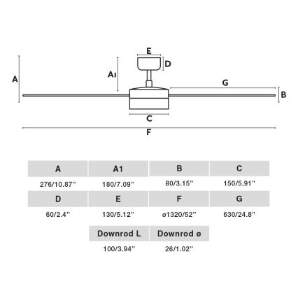 FARO 34286-1TW - LED-dæmpbar loftventilator CRUISER L LED/18W/230V 2700/3000/4000K Ø 132 cm sort/grå + fjernbetjening