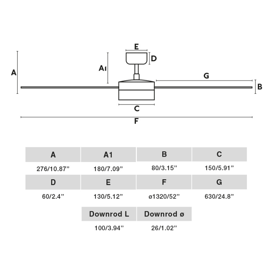 FARO 34286-1TW - LED-dæmpbar loftventilator CRUISER L LED/18W/230V 2700/3000/4000K Ø 132 cm sort/grå + fjernbetjening