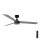 FARO 34286-1TW - LED loftventilator dæmpbar CRUISER L LED/18W/230V 2700/4000/6500K diameter 132 cm sort/grå + fjernbetjening