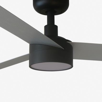 FARO 34286-1TW - LED loftventilator dæmpbar CRUISER L LED/18W/230V 2700/4000/6500K diameter 132 cm sort/grå + fjernbetjening