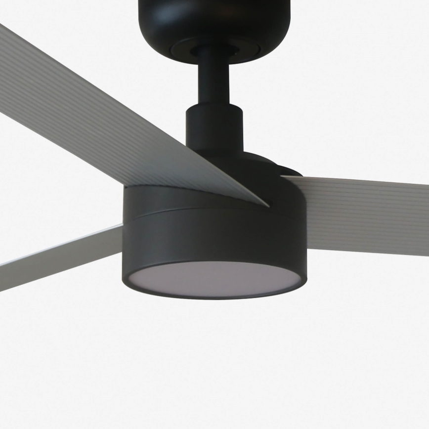 FARO 34286-1TW - LED loftventilator dæmpbar CRUISER L LED/18W/230V 2700/4000/6500K diameter 132 cm sort/grå + fjernbetjening