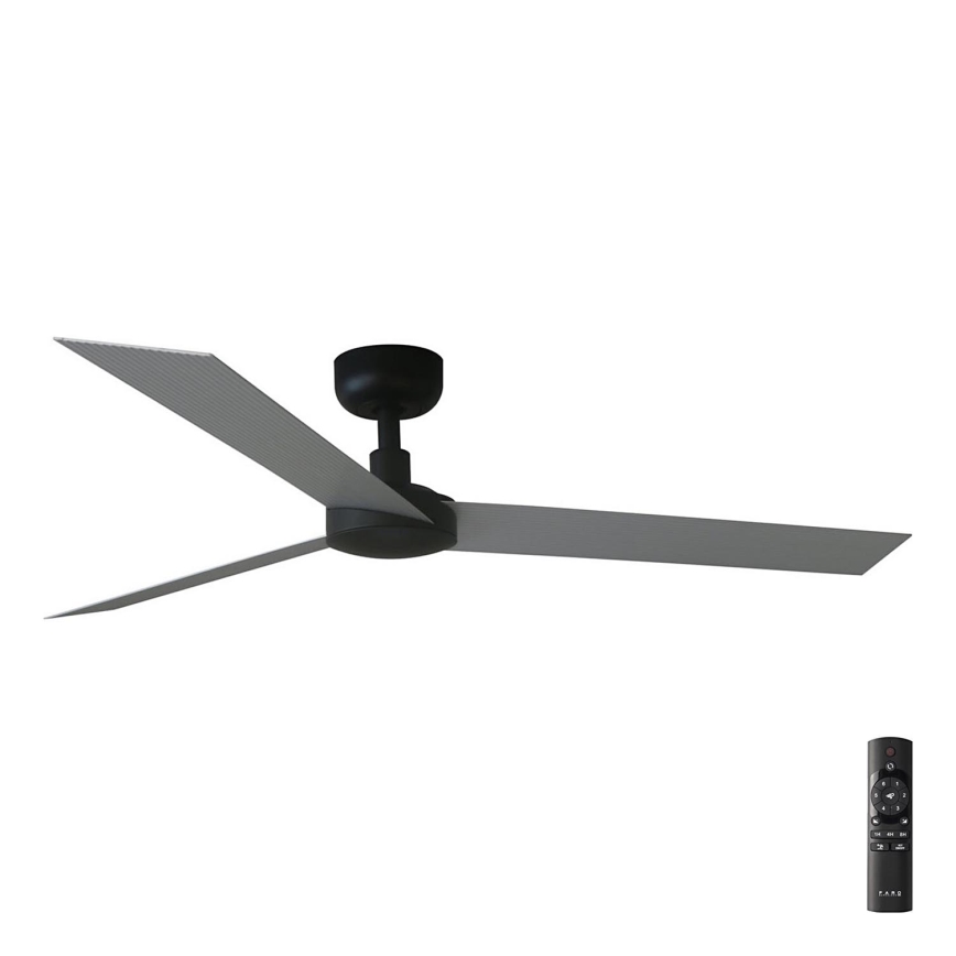 FARO 34286 - Loftventilator CRUISER L sort diameter 132 cm + fjernbetjening