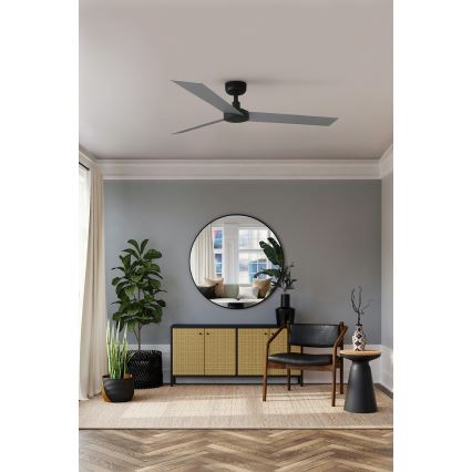 FARO 34286 - Loftventilator CRUISER L sort diameter 132 cm + fjernbetjening
