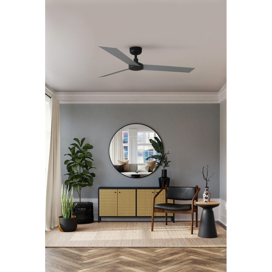 FARO 34286 - Loftventilator CRUISER L sort diameter 132 cm + fjernbetjening
