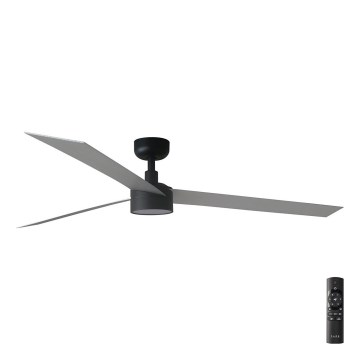 FARO 34287-1TW - LED loftventilator dæmpbar CRUISER XL LED/18W/230V 2700/4000/6500K diameter 160 cm sort/grå + fjernbetjening